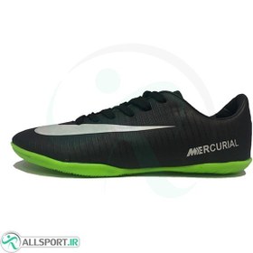 تصویر کفش فوتسال نایک مرکوریال طرح اصلی مشکی سفید Nike Mercurial 18 