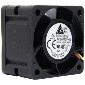 تصویر جت فن بلبرینگی 12V-0.50A سایز 4x4x2.8cm مارک DELTA مدل TFB0412VHN 