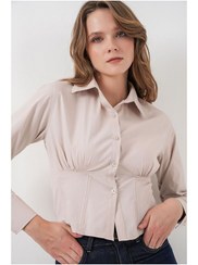 تصویر پیراهن زنانه سفید ال سی وایکیکی | S000139248 LC Waikiki 