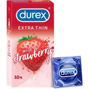 تصویر کاندوم دورکس اکسترا تین توت فرنگی ا Durex extra thin wild strawberry Durex extra thin wild strawberry