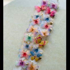 تصویر گیره انبری پروانه حریر و فلز 