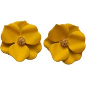 تصویر گوشواره رنگی فانتزی مدل گل کد ZG203 