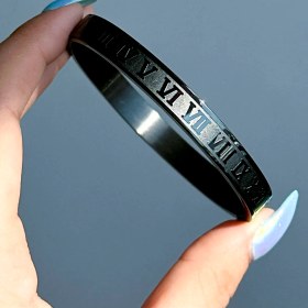 تصویر بنگل رومن مشکی استیل 