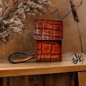 تصویر کیف پاکت سیگار چرم طبیعی 
