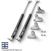 تصویر جک گازی کاپوت جلوی پراید 