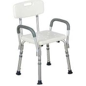 تصویر صندلی حمام سالمند مدل TOP792 ضد زنگ با دستگیره 
