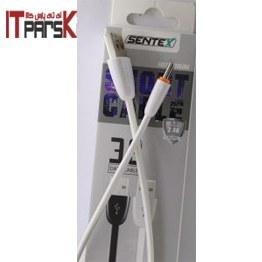 تصویر کابل پاور بانکی آیفون سیلیکونی SENTEX SC27 