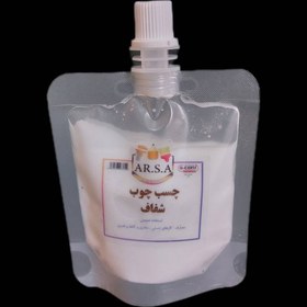 تصویر چسب چوب شفاف 