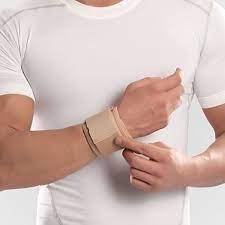 تصویر مچ بند نئوپرنی با استرپ پاک سمن فری سایز رنگ کرم Paksaman Neoprene Wrist Support Free Size