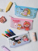 تصویر جامدادی شفاف دختر و حیوانات 