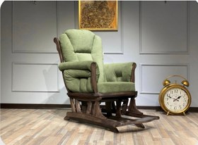 تصویر صندلی راکینگ چیر با پاف 