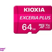 تصویر کارت حافظه‌ microSDXC کیوکسیا مدل EXCERIA PLUS کلاس 10 استاندارد U3 سرعت 100MBps ظرفیت 64 گیگابایت 