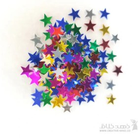 تصویر پولک ستاره رنگی 