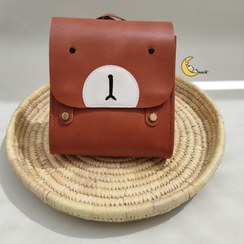 تصویر کوله پشتی چرمی تدی بچگانه 