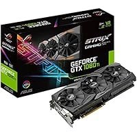 تصویر کارت گرافیک گیمینگ ASUS سری راگ استرایک جیفورس gtx 1080ti با ظرفیت ۱۱ گیگابایت و پشتیبانی از vr ready و اورکلاک رنگ مشکی/باقابلیت نور پردازی (ROG STRIX GeForce GTX 1080TI) ASUS ROG STRIX GeForce GTX 1080 TI 11GB VR Ready 5K HD Gaming Graphics Card (ROG-STRIX-GTX1080TI-11G-GAMING)