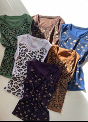 تصویر کراپ پلنگی رنگی - قهوه ایی روشن 