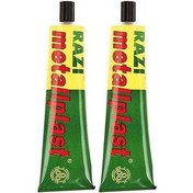 تصویر چسب آهن رازی مدل متال پلاست حجم 100 میلی لیتر بسته 2 عددی 