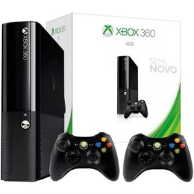 تصویر کنسول بازی مایکروسافت (استوک) Xbox 360 Super Slim | حافظه 4 گیگابایت همراه با دسته اضافه Microsoft Xbox 360 Super Slim (Stock) 4 GB + 1 extra controller