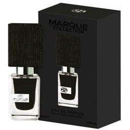 تصویر عطر ادکلن مردانه ناسوماتو بلک افغان فراگرنس ورد مارکویی کالکشن کد 121 (Fragrance world Marque Black Afgano) حجم 25 میل Fragrance world Marque Collection no.121 Black Afgano