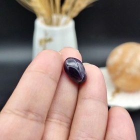 تصویر نگین آمیتیست تراش دامله طبیعی اصل معدنی کد 9298 