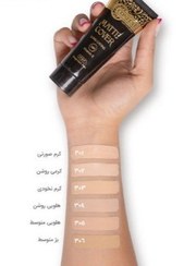 تصویر کرم پودر تیوپی کانفست SPF 15 با ماندگاری 24 ساعته و نمای مات - 301 confest liquid tube foundation spf 15 matte and long lasting