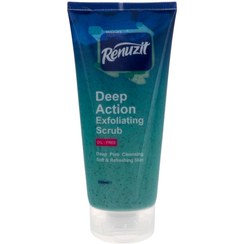 تصویر اسکراب لایه بردار صورت Deep Action حجم 200میل رینوزیت Renuzit Deep Action Exfoliating Scrub 200ml