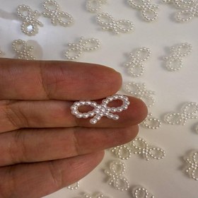 تصویر خرج کار پاپیون مرواریدی 