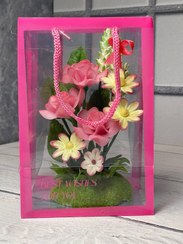 تصویر باکس گل مصنوعی مینیمال 