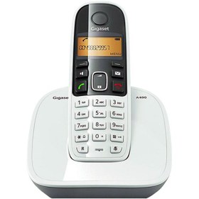 تصویر تلفن بی سیم گیگاست مدل A490 دو گوشی 