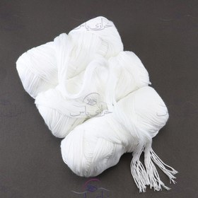 تصویر نخ ملحفه دوزی (ملافه دوزی) سفید 50 گرمی 