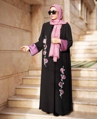 تصویر مانتو عبایی کرپ الیزه کژال (vip) 