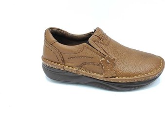 تصویر کفش چرم طبیعی مردانه و طبی مدل اکتیو بدون بند دیتون کد 17932 dayton men's leather sport shoes