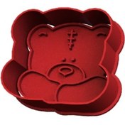 تصویر قالب شیرینی طرح خرس قهوه ای 