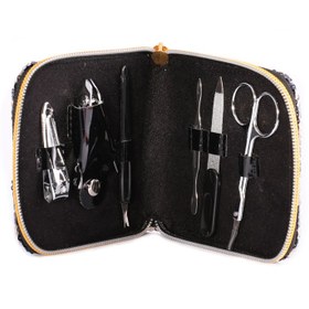 تصویر ست مانیکور سرمه ای طلایی ا BLUE-GOLD MANICURE SET BLUE-GOLD MANICURE SET