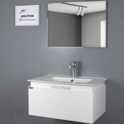 تصویر ست کابینت و روشویی دلفین مدل W-7246-bmb به همراه آینه 