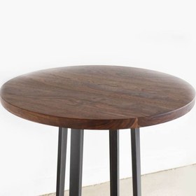 تصویر میز ناهارخوری مینیمال دو نفره چوبی فلزی - مدل D501-2 - طرح D501-2 - Dinning Table