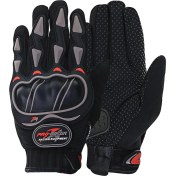 تصویر دستکش موتور سواری چهارفصل pro biker مدل mcs03 black gray 