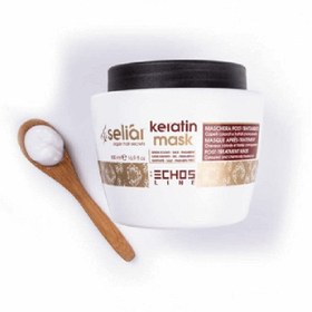 تصویر ماسک مو اچ اس لاین مدل keratin حجم ۵۰۰ میلی‌لیتر (Echosline MASK) 