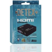 تصویر مبدل HDMI to VGA مدل DETEX 