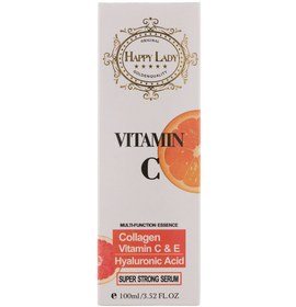 تصویر سرم آبرسان پوست حاوی کلاژن و ویتامین C و E حجم 100 میل هپی لیدی Happy Lady Collagen Vitamin C And E Serum 100 ml