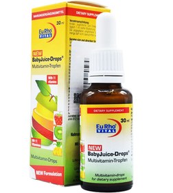 تصویر قطره نیو بیبی جویس یوروویتال ۳۰ میلی لیتر EuRho Vital New Baby Juice Drops 30 ml