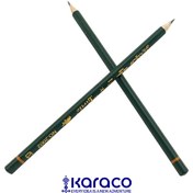 تصویر مداد مشکی لاک‌پشت – مغزی نرم HB، بدنه چوبی گرد استاندارد 