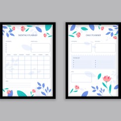 تصویر تابلو طرح برنامه ریزی روزانه و ماهانه 