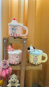 تصویر ماگ سرامیکی درب سلیکونی ماگ سرامیکی