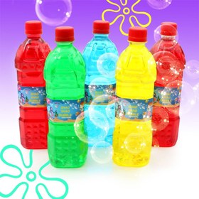 تصویر مایع حباب ساز یک لیتری رنگ های متنوع ا One liter bubble liquid of various colors One liter bubble liquid of various colors