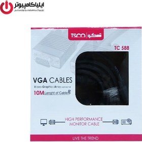 تصویر کابل VGA تسکو مدل TC-588 به طول 10 متر 