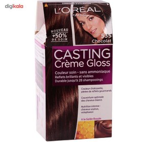 تصویر کيت رنگ مو لورآل شماره Casting Creme Gloss 535 LOreal Casting Creme Gloss Hair Color Kit 535