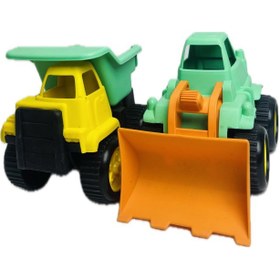 تصویر اسباب‌بازی لودر و کامیون نشکن زینگو 