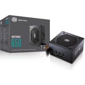 تصویر پاور (منبع تغذیه) 650 وات کولرمستر Masterwatt 650 - نیمه ماژولار 