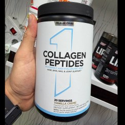 تصویر کلاژن پپتیدز Rule One Proteins وانیلا کرم - 201 گرم | 20 سروینگ | حمایت پوست، مو، ناخن و مفاصل 